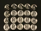 1962 Franklin Half Dollar Proof - Silver - Full Roll (20 pieces)