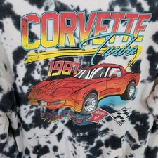 Chemistry Corvette Turbo 1981 Tie Dye Womens Hoodie Made In 2020 Size Small