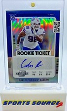 Carlos Boogie Basham 2021 Contenders Optic Rookie Ticket Autograph Auto RC #169