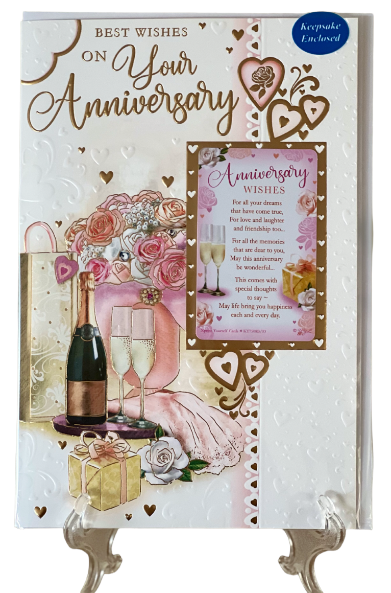 Best Wishes On Your Anniversary Card Foil Celebrate