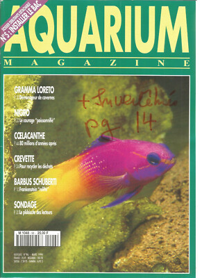 AQUARIUM MAGAZINE N°96 GRAMMA LORETO / NIGRO / COELACANTHE / CREVETTE / BARBUS