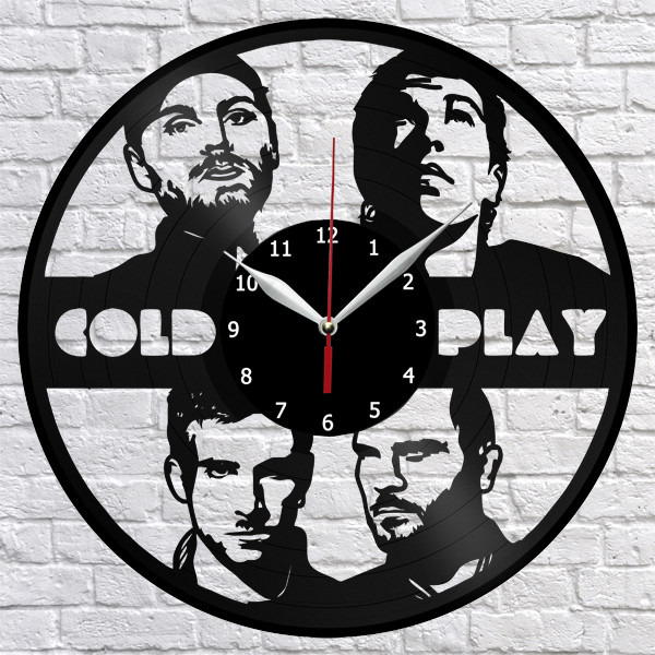 Coldplay Vinyl Record Wall Clock Home Decor Fan Art Handmade Original