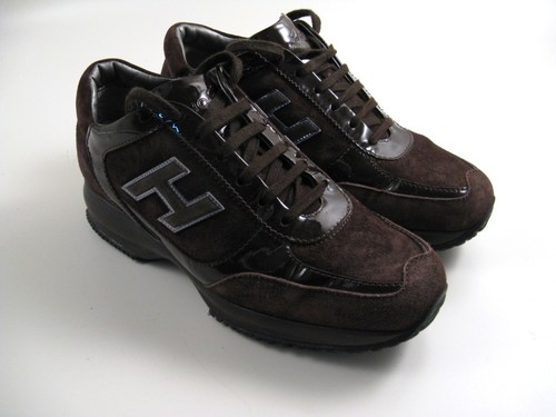 HOGAN INTERACTIVE DONNA TG. 37 1/2 IN CAMOSCIO MARRONE - 100% ORIGINALI -  USATE | eBay
