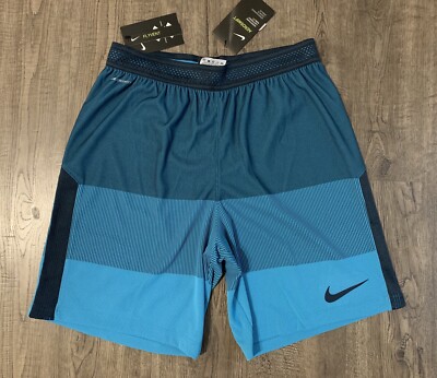 Nike Strike AeroSwift Soccer Shorts Blue 859757 454 Men's SMALL
