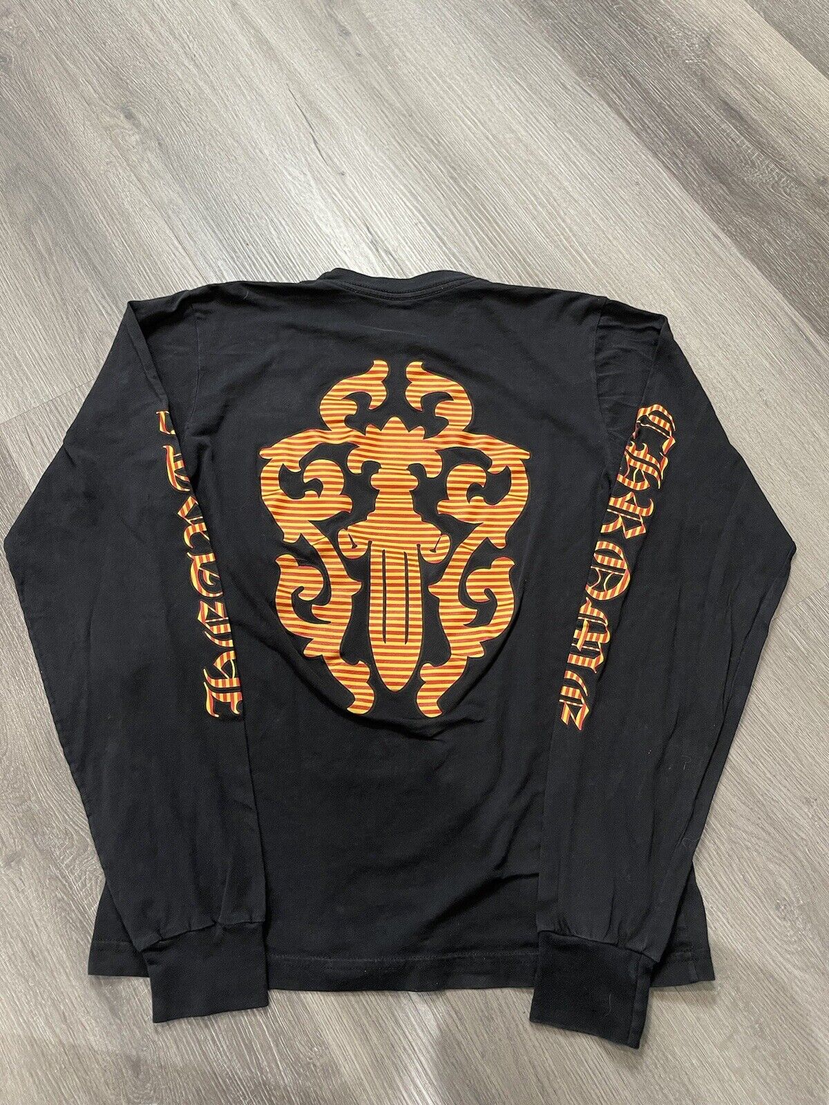 Chrome Hearts Multicolor Dagger & Scroll Long Sleeve Tee 