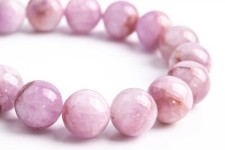 11MM Genuine Natural Kunzite Beads Grade A Round Gemstone Loose Beads 7.5"