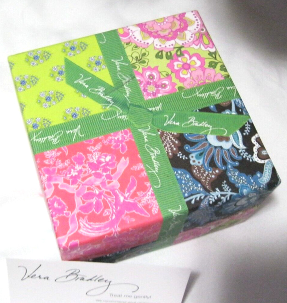 Vera Bradley WATCH Set FACE 4 Bands JAVA BLUE Pin… - image 4