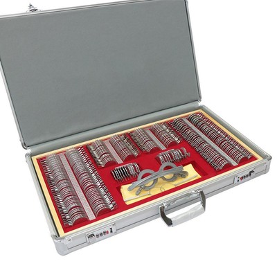 266 Pcs Optical Trial Lens Set Professional Optometry Kit Lockable Case Durable