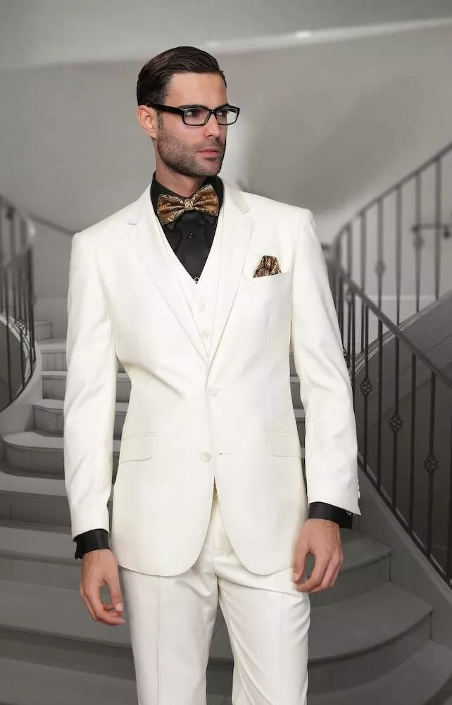 Off white cheap groom suit