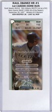 Raul Ibanez 1st HOME RUN HR #1 Mariners Athletics 9/26/1997 Ticket Stub GRIFFEY