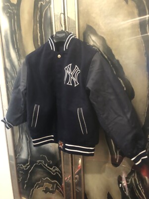 New York Yankees JH Designs Wool / Leather Reversible Jacket