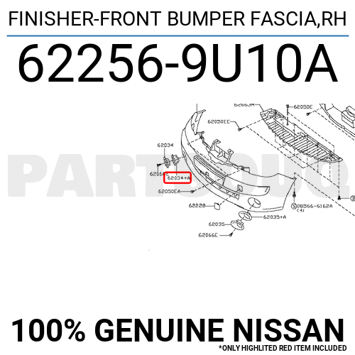 Nissan 62256 9u10a