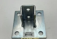 OhLectric OL-48010 Single Channel Strut Pole Base with 4 Mounting Holes