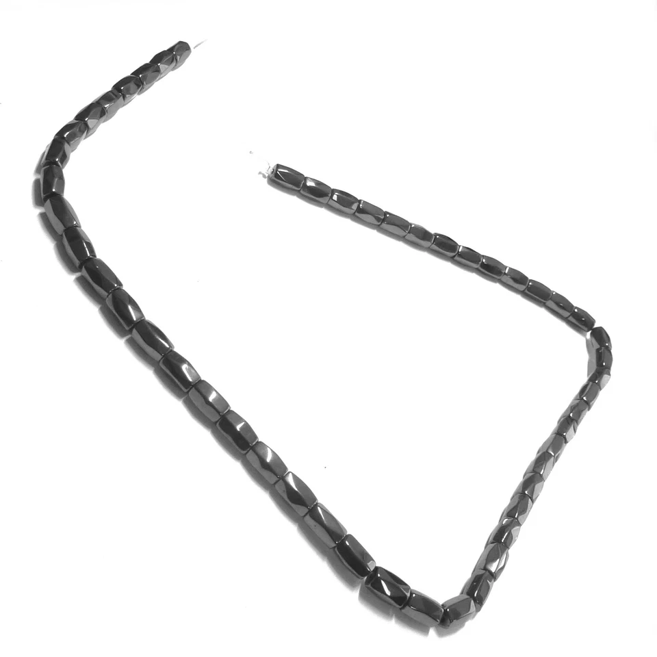 Magnetperlen Hämatitperlen 8x5 mm facettiert 48 Perlen Spacer nenad-design AN103 - Bild 2 von 4