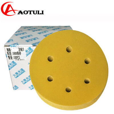 Sanding Discs Round Sandpaper Flocking 6In 6 Hole for FESTOOL ect sander(30pcs)