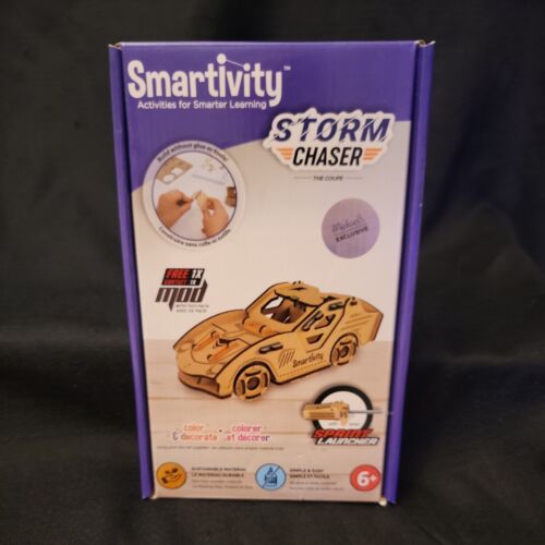 Kit de chasseur de tempête roues de tige Smartivity® voiture construction kit modèle en bois bois - Photo 1/11