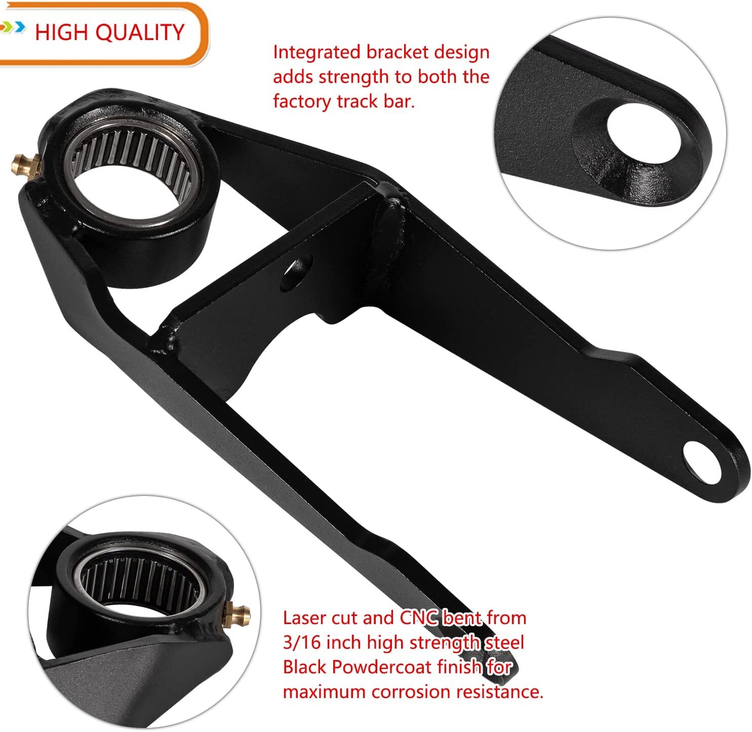 Upgrade 806902 Sector Shaft Brace Set for 20072018 Jeep Wrangler JK