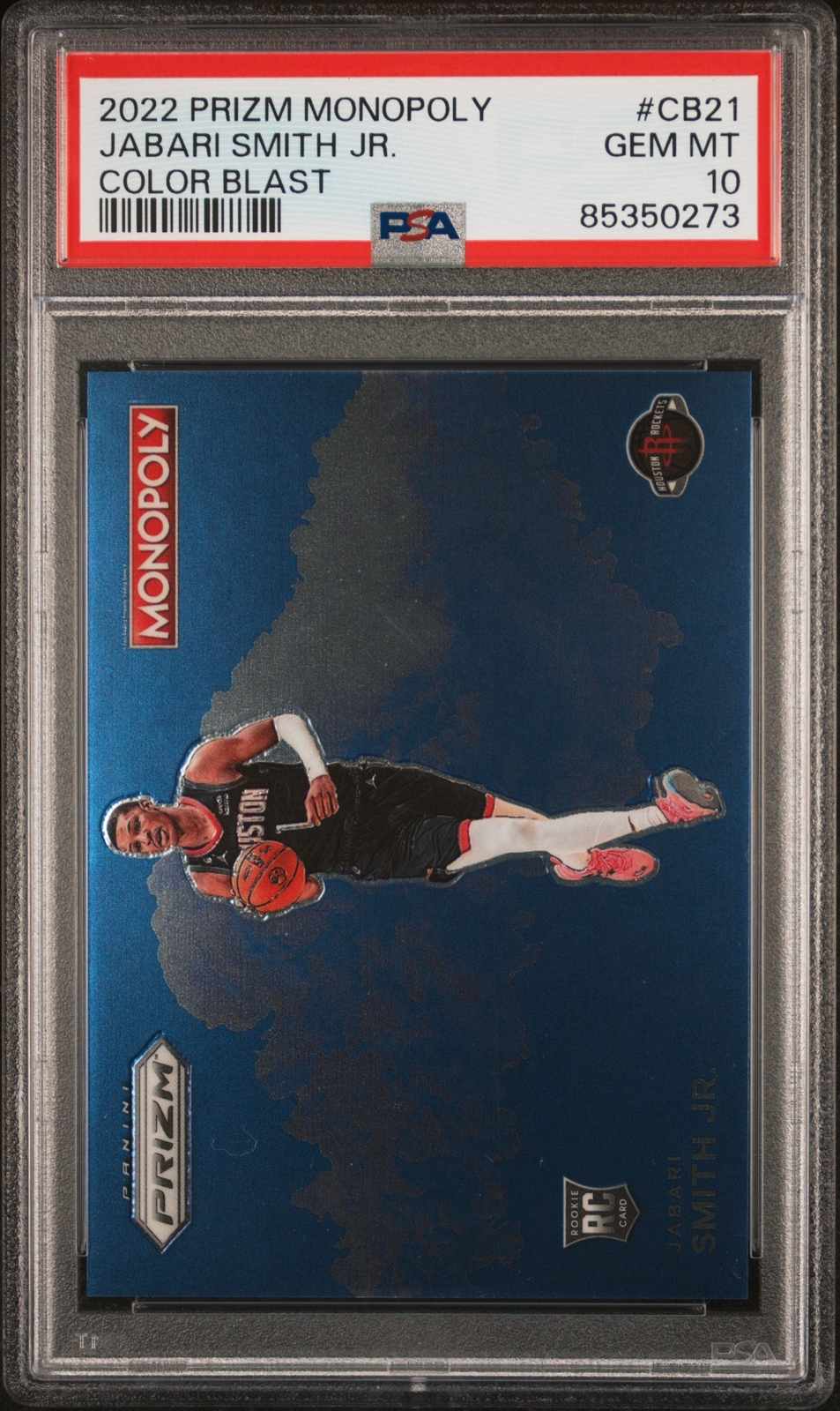 2022 PANINI PRIZM MONOPOLY COLOR BLAST #CB21 JABARI SMITH JR. PSA 10