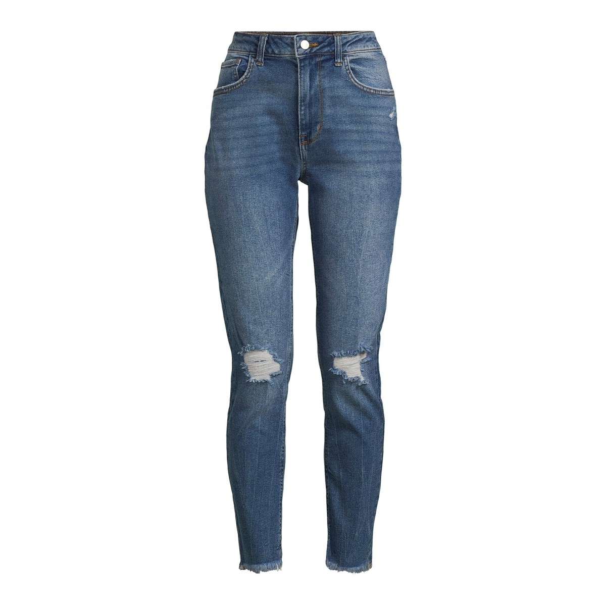 No Boundaries Juniors High Rise Mom Jeans, Inseam, MDWSH