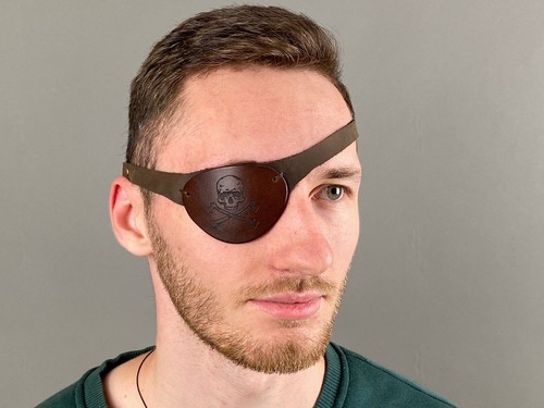 Leather Eye Patch, Eye Patch, Man Eye Patch, Woman Eye Patch - Picture 3 of 10