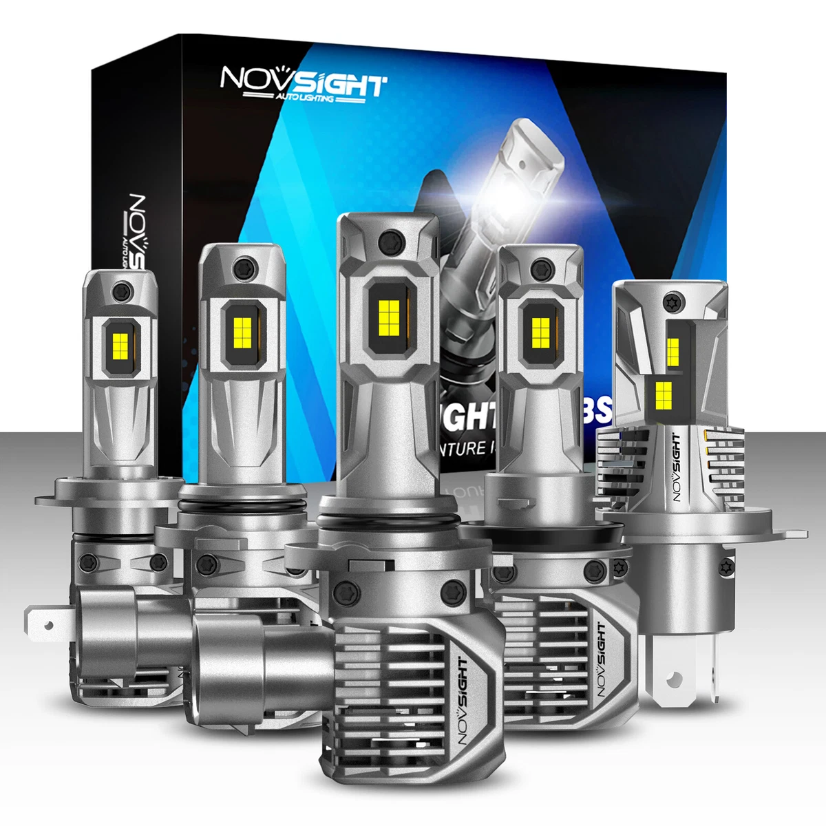NOVSIGHT H4 H7 H11 9005 9006 LED Headlight Globes Bulb H L Beam