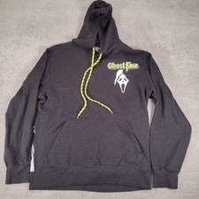 Ghost Face Hoodie Scream Movie Black Pullover Bioworld Sweatshirt Medium