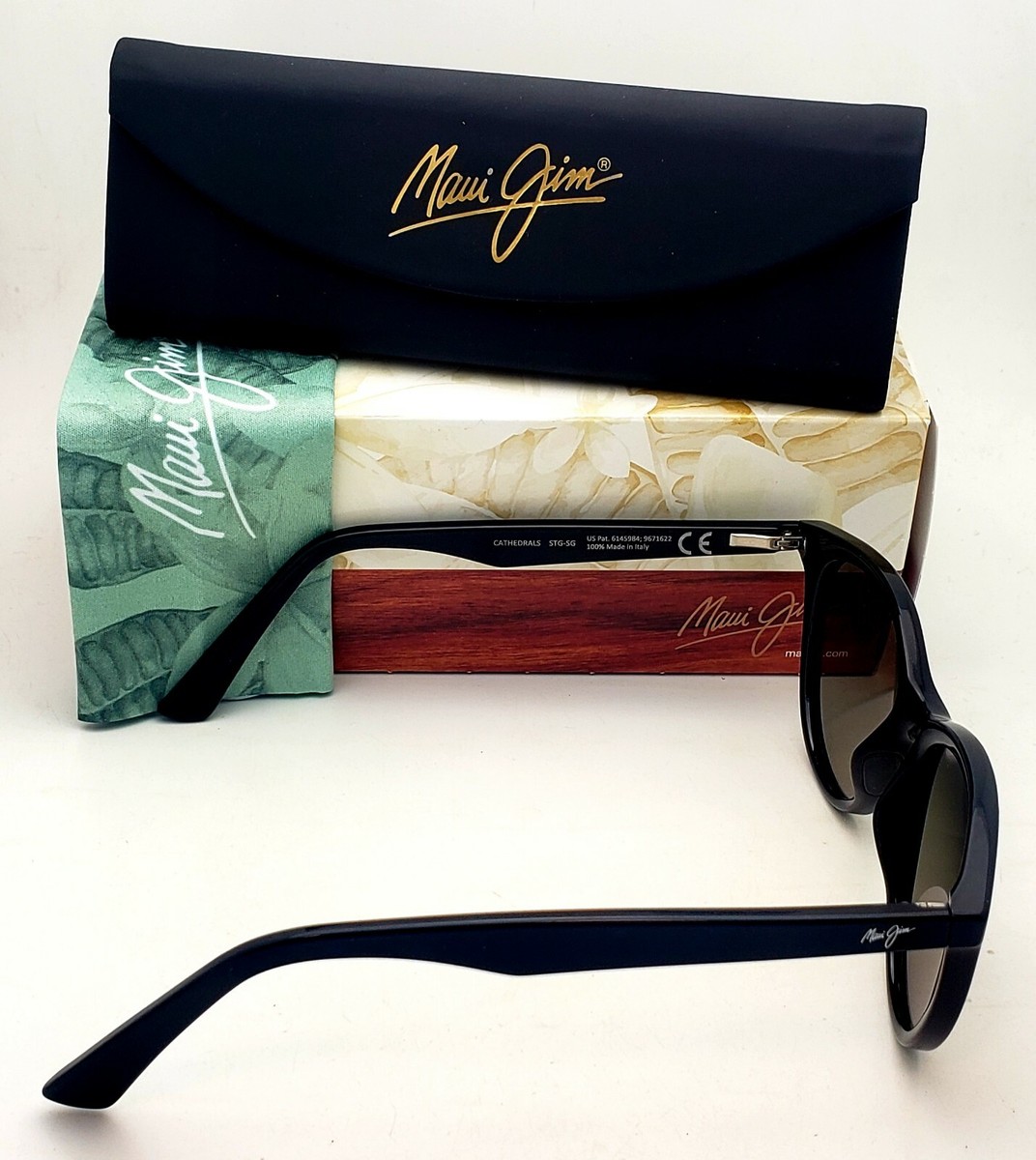 New MAUI JIM CATHEDRALS Sunglasses MJ 782-02 Black Frames  display picture 2