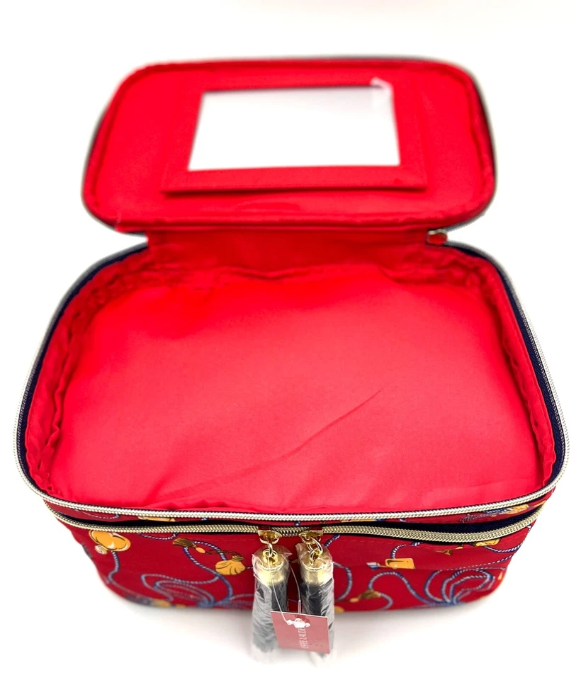 Estuche de tren de maquillaje de doble capa Estee Lauder con asa y espejo incorporado Foto 4 de 4