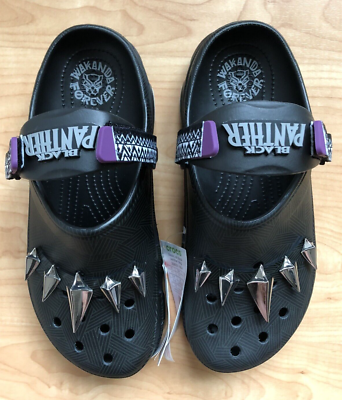 NWT Crocs 208031-90H Marvel Black Panther Men\'s Size 10 Classic All-Terrain Clog Black Panther Crocs | eBay main image 4