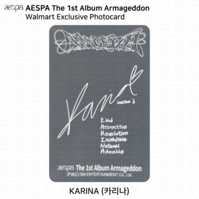 aespa Armageddon Walmart exclusive 未開封品 Aespa Giselle Armageddon Walmart Exclusive Album Photocard +