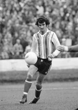 Hugh Fisher of Southampton in action during the Football League Di- Old Photo