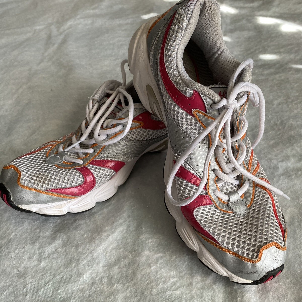Women's Ryka Revive Running Shoes Size Silver/White with