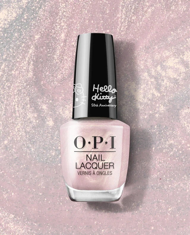NEW HELLO KITTY OPI NAIL POLISH LACQUER FRIENDS FOREVER PINK GOLD SHEER 50TH 
