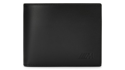 BMW Genuine M Wallet With Coin Holder Black Travel Accessory 