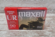 Maxwell UR 90 Minute Blank Audio Cassette Tapes Normal Bias New Sealed