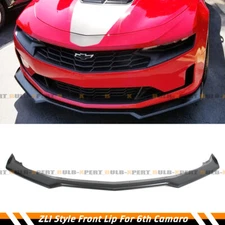 For 16-24 Camaro SS / 19-24 LS LT RS Matte Blk Front Bumper Lip Splitter Spoiler