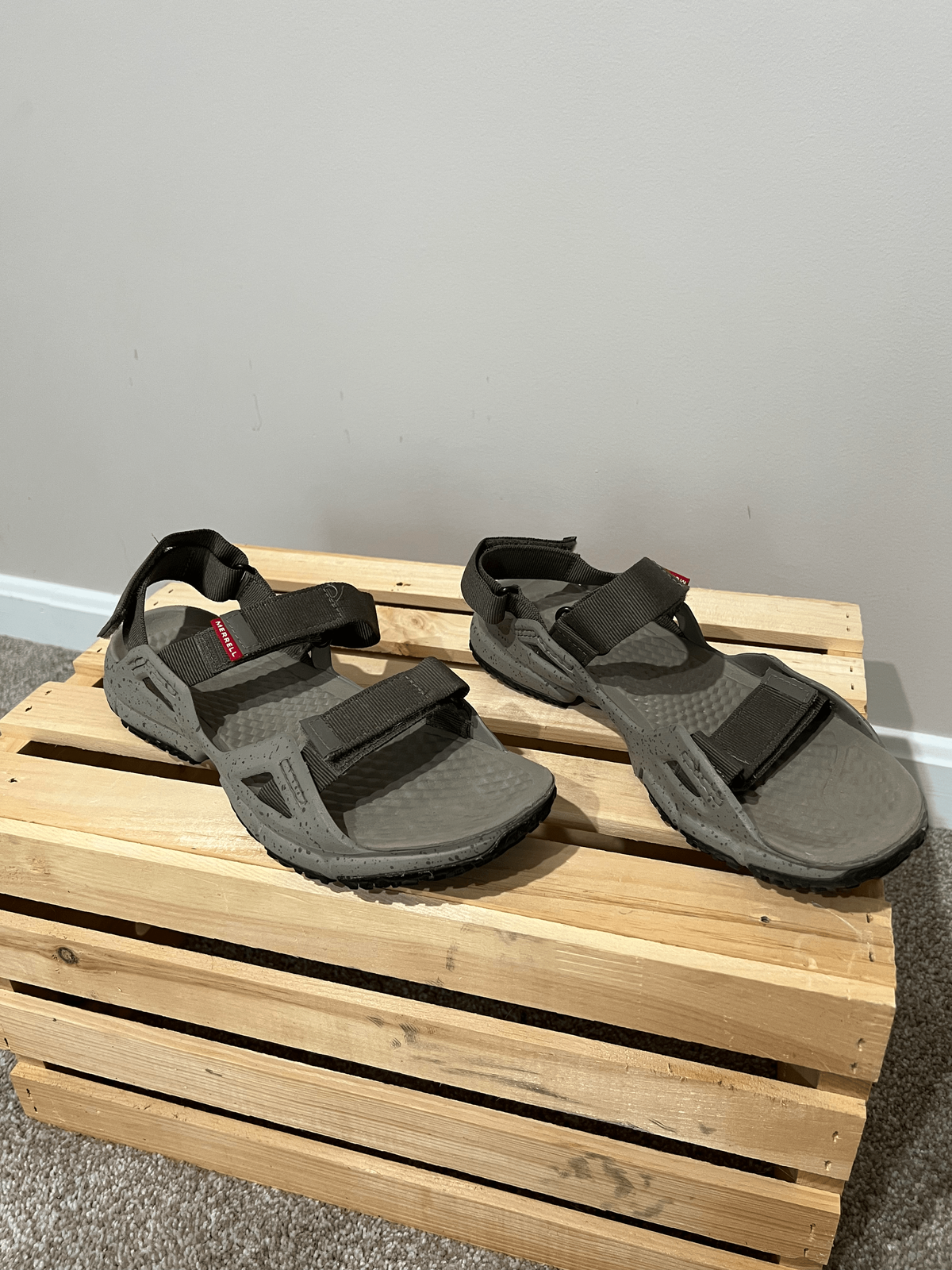 Merrell sandali uomo escursionismo casual grigio taglia 8