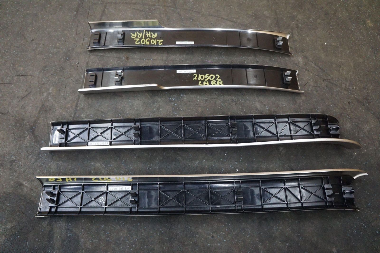 Set Front Rear Left Right Door Sill Plate 3W4863381 Bentley Flying Spur 2006-18