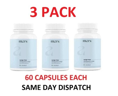 #ad #ad 3 Pack Mars by GHC Surge Max for Men Sexual WellnessED amp; Stamina Dietary Caps $25.39