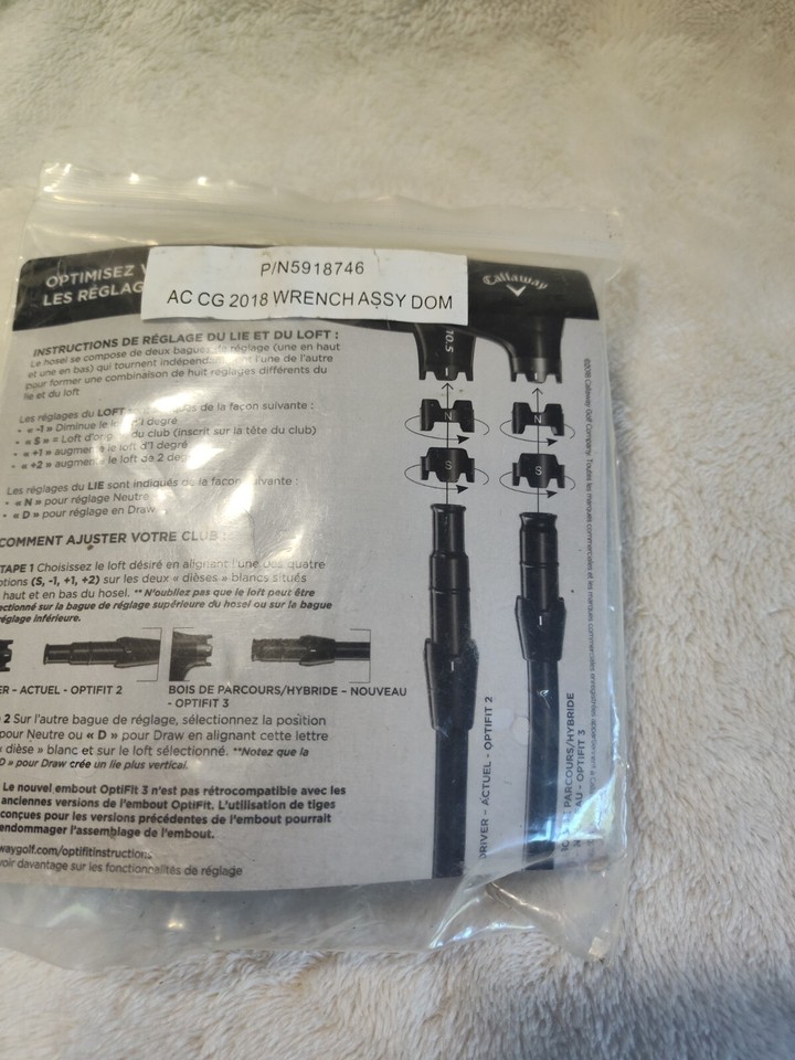 Callaway Golf Adjustment Tool Wrench eBay