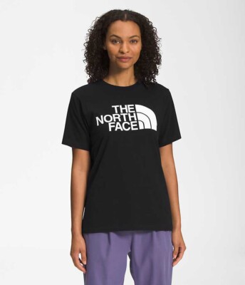 The North Face black Women's Short-Sleeve Half Dome Tee size