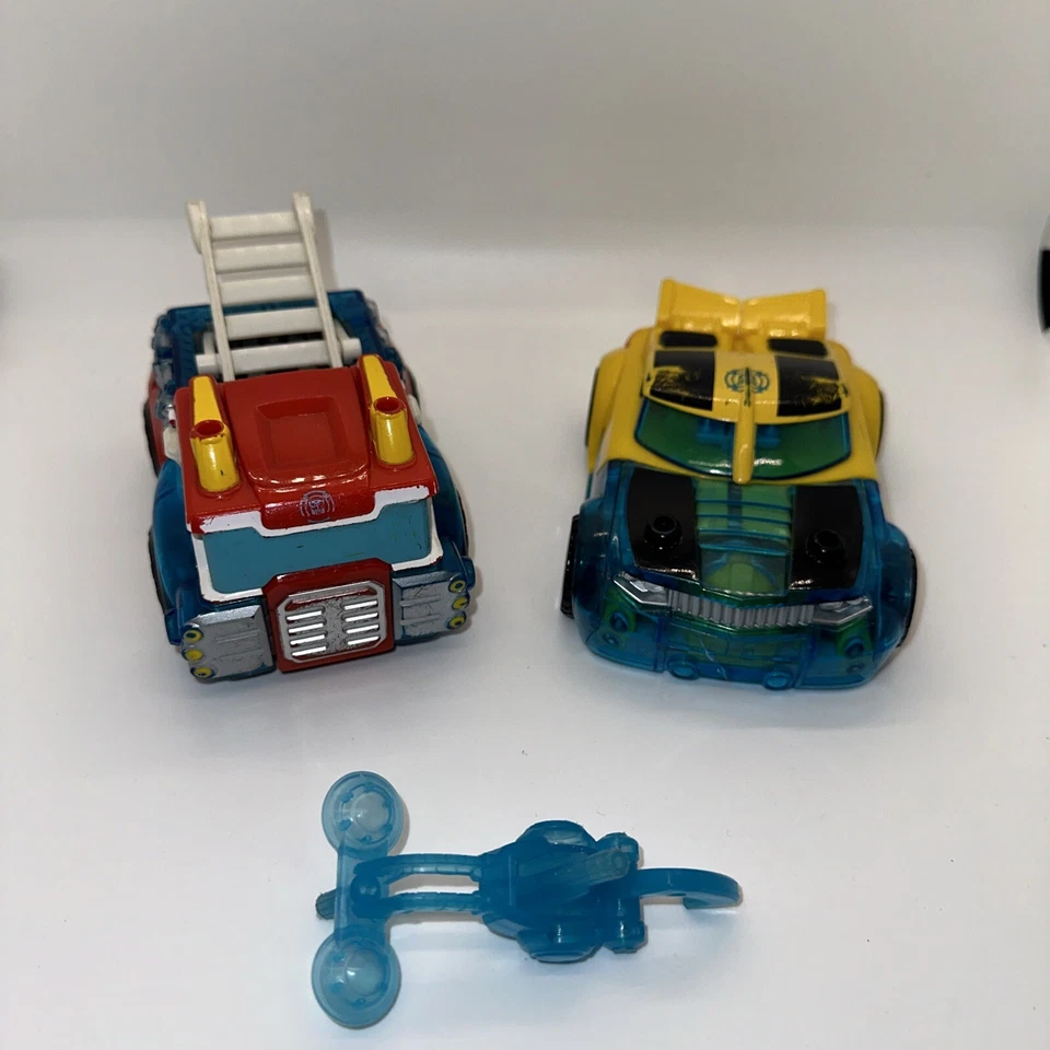 Transormers Rescue Bots Energize Playskool Bumblebee Optimus Prime Lot Of 2 - Image 4 of 4
