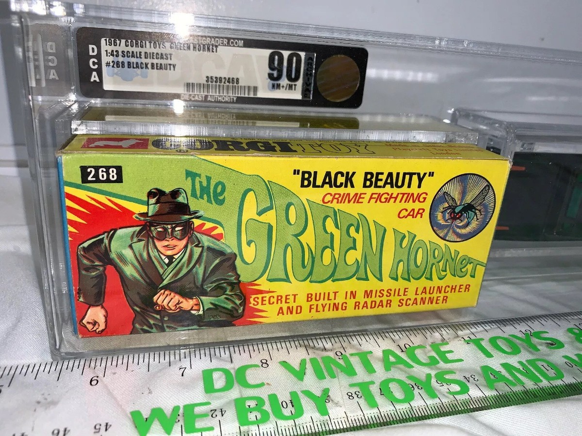 VINTAGE 1967 CORGI 268 BOXED GREEN HORNET BLACK BEAUTY! AFA 90 WOW 