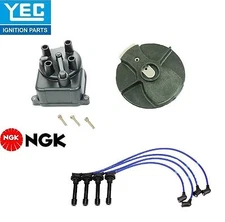 YEC & NGK Ignition Kit Distri.Cap Rotor&Wire Set for Acura Integra 1.8L 94-95