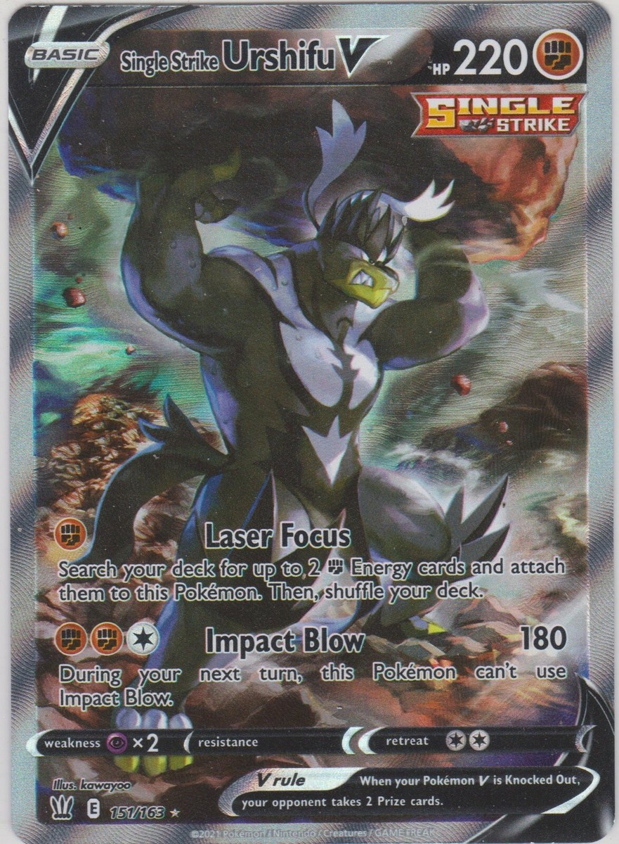 Pokemon TCG SS Battle Styles 151/163 Single Strike Urshifu V Full