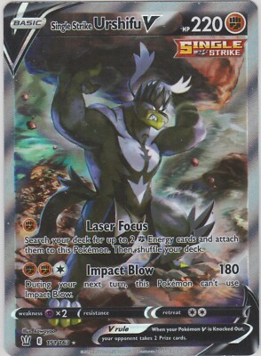 Pokemon TCG SS Battle Styles 151/163 Single Strike Urshifu V Full Art Rare  Card | eBay
