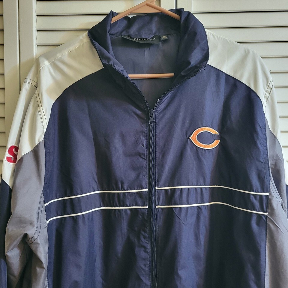 Dunbrooke Chicago Bears Windbreaker Jacket Mens L Sports Illustrated