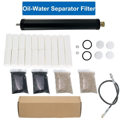 #ad High Pressure PCP Air Compressor Oil Water Separator Air Filter Filtration Pump $37.80