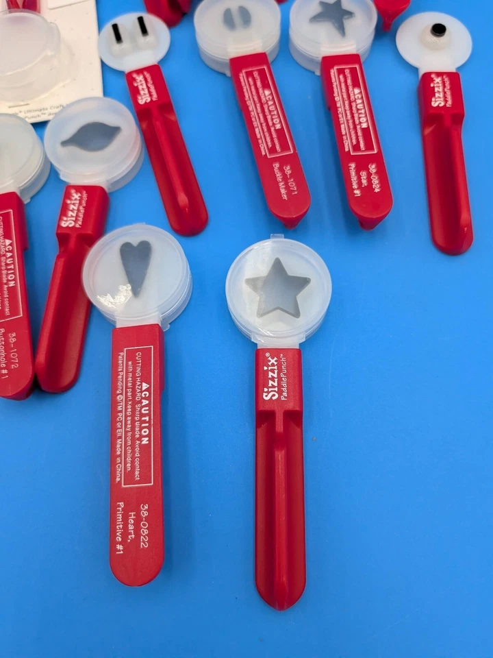 Реселлер Crafting Энтузиаст Лот из 10+ Ручных Пробойников Sizzix PaddlePunch - Изображение 2 из 4