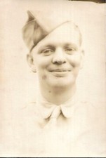 SOLDIER BOY Vintage FOUND MILITARY PHOTO Black and White ORIGINAL 47 48 E